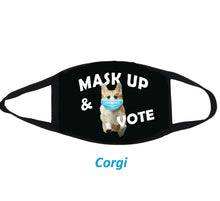Load image into Gallery viewer, Mask Up and Vote Dog Cloth Face Mask
