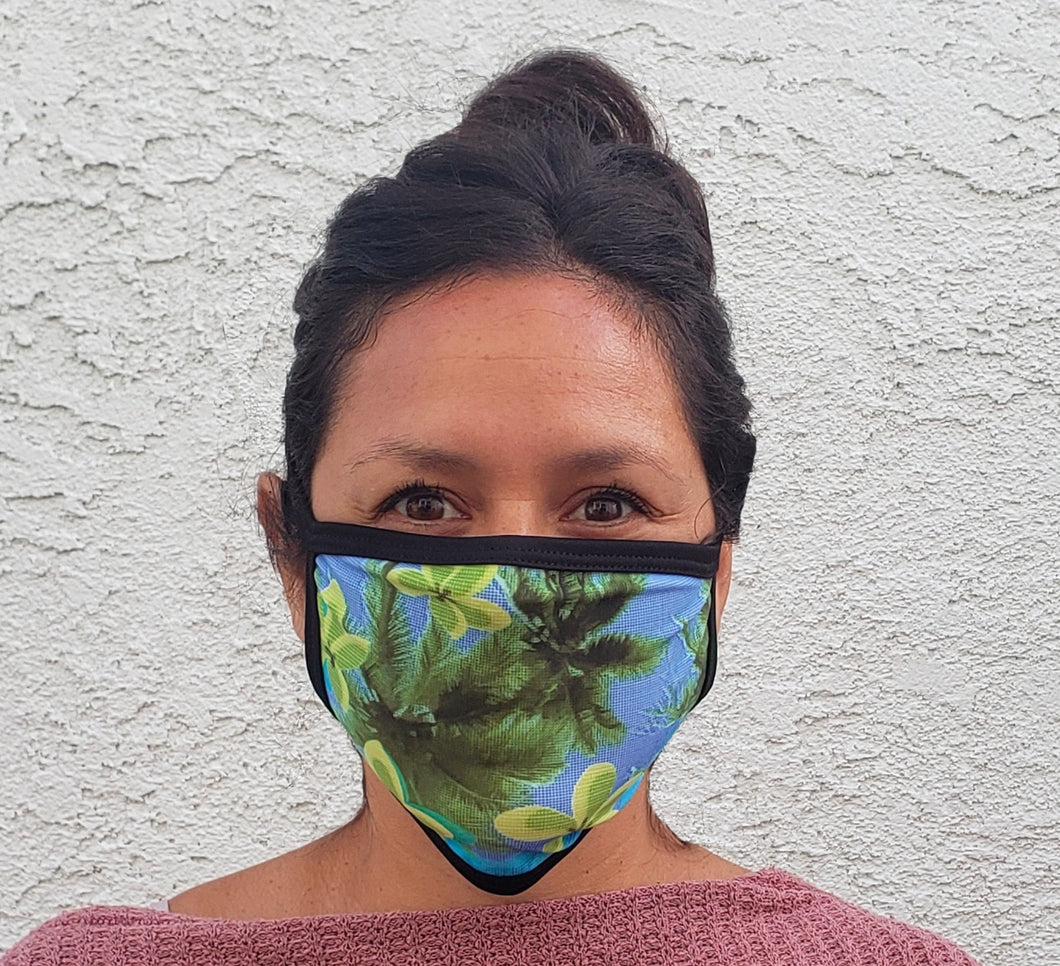 Hawaiian Print Cloth Face Mask