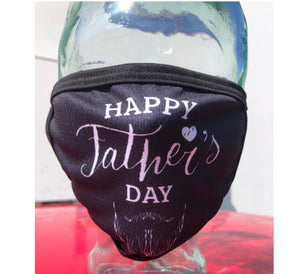 Happy Father's Day Cloth Face Mask with Goatee