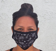 Load image into Gallery viewer, Paisley Bandana Cloth Face Mask
