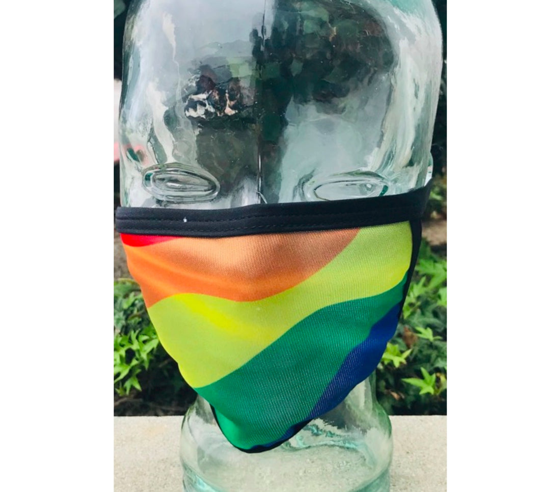 Rainbow Flag Gay Pride Cloth Face Mask