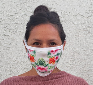 Hawaiian Print Cloth Face Mask